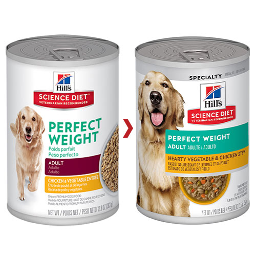 Hill's Science Diet Adult Perfect Weight Chicken & Vegetables Canned Dog Food 363 gm