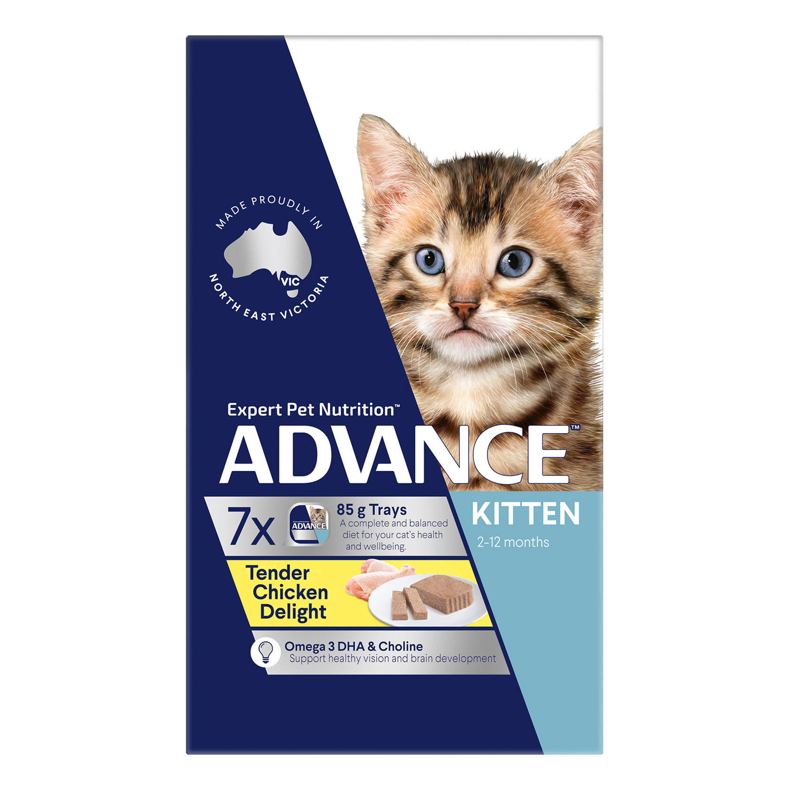 Advance Tender Chicken Delight Kitten Canned Wet Food 85 Gm