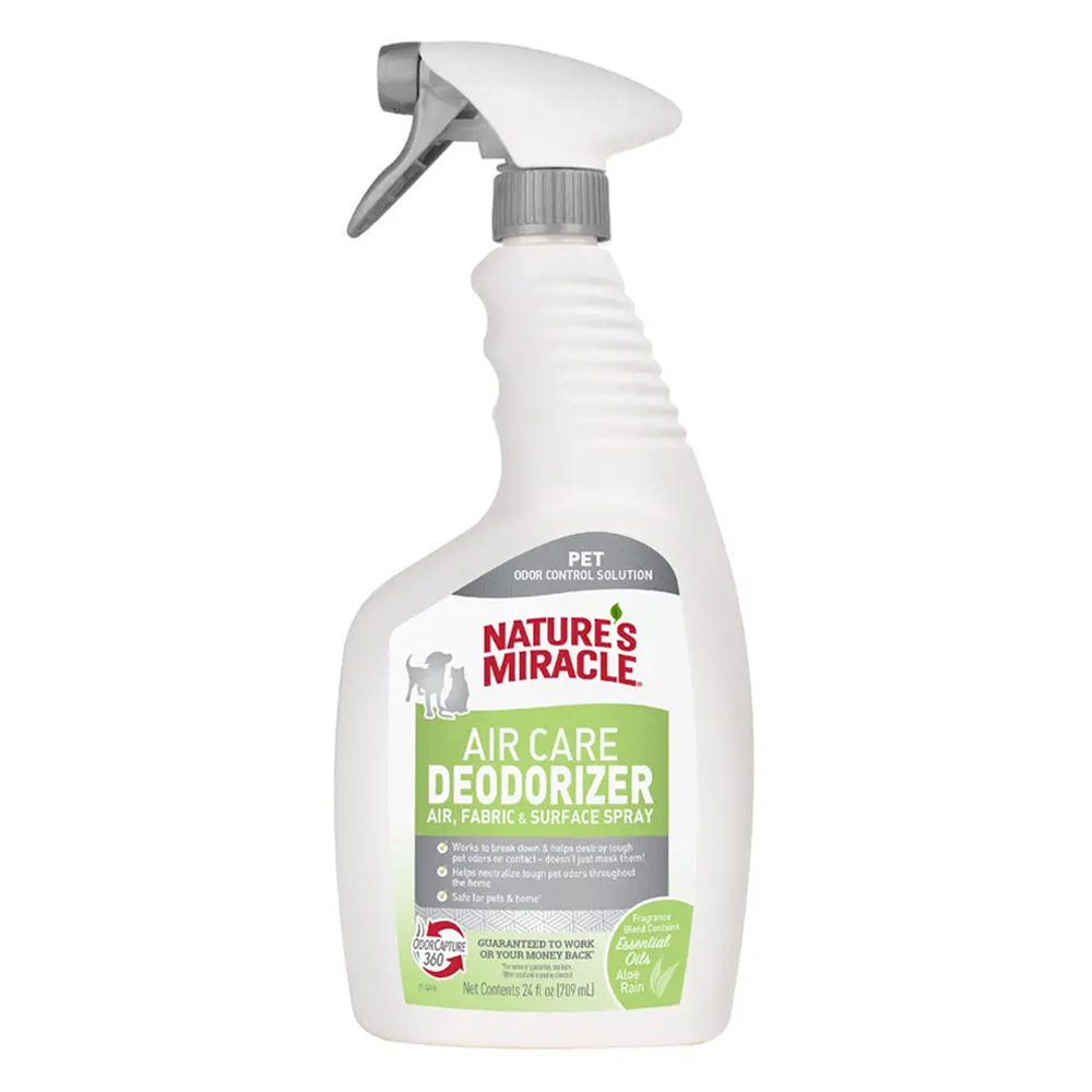 Nature's Miracle Air Care Deodorizer Air, Fabric and Surface Spray Aloe Rain