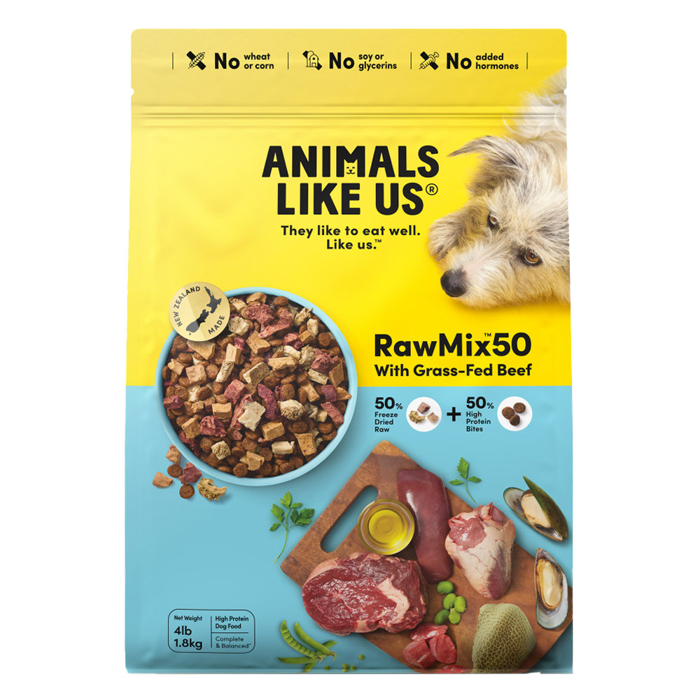 Animals Like Us RawMix50 with Grass-Fed Beef Dry Dog Food