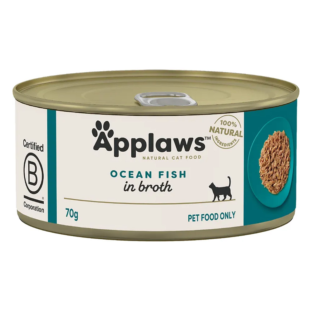 Applaws Natural Tuna Ocean Fish in Broth Wet Cat Food 70gm