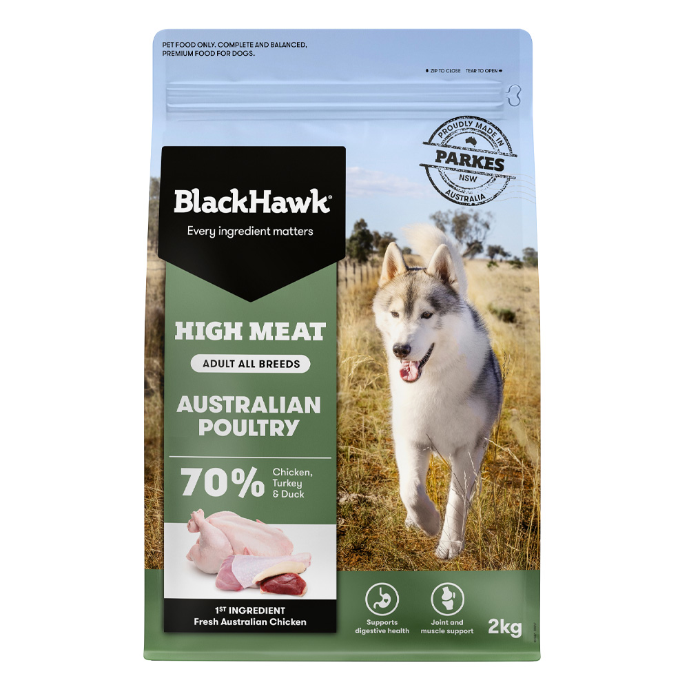 Black Hawk High Meat Adult Australian Poultry Dry Dog Food