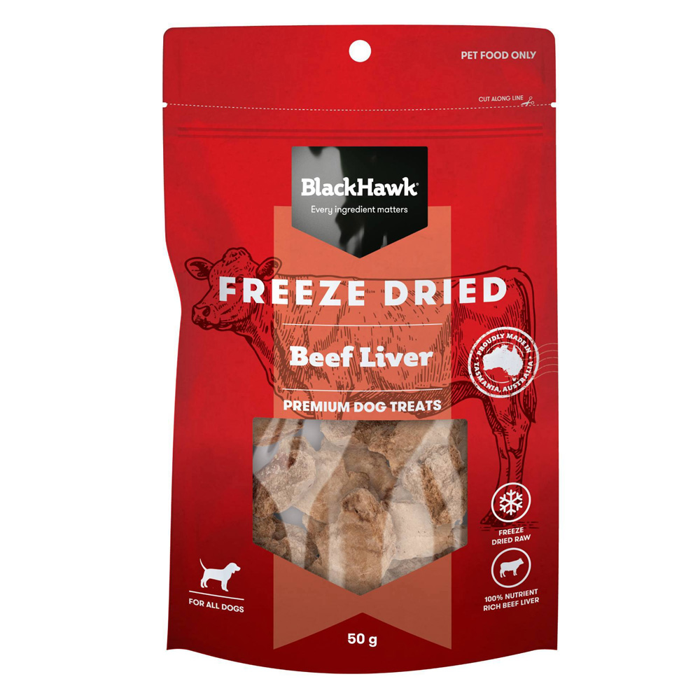 Black Hawk Freeze Dried Beef Liver Dog Treats