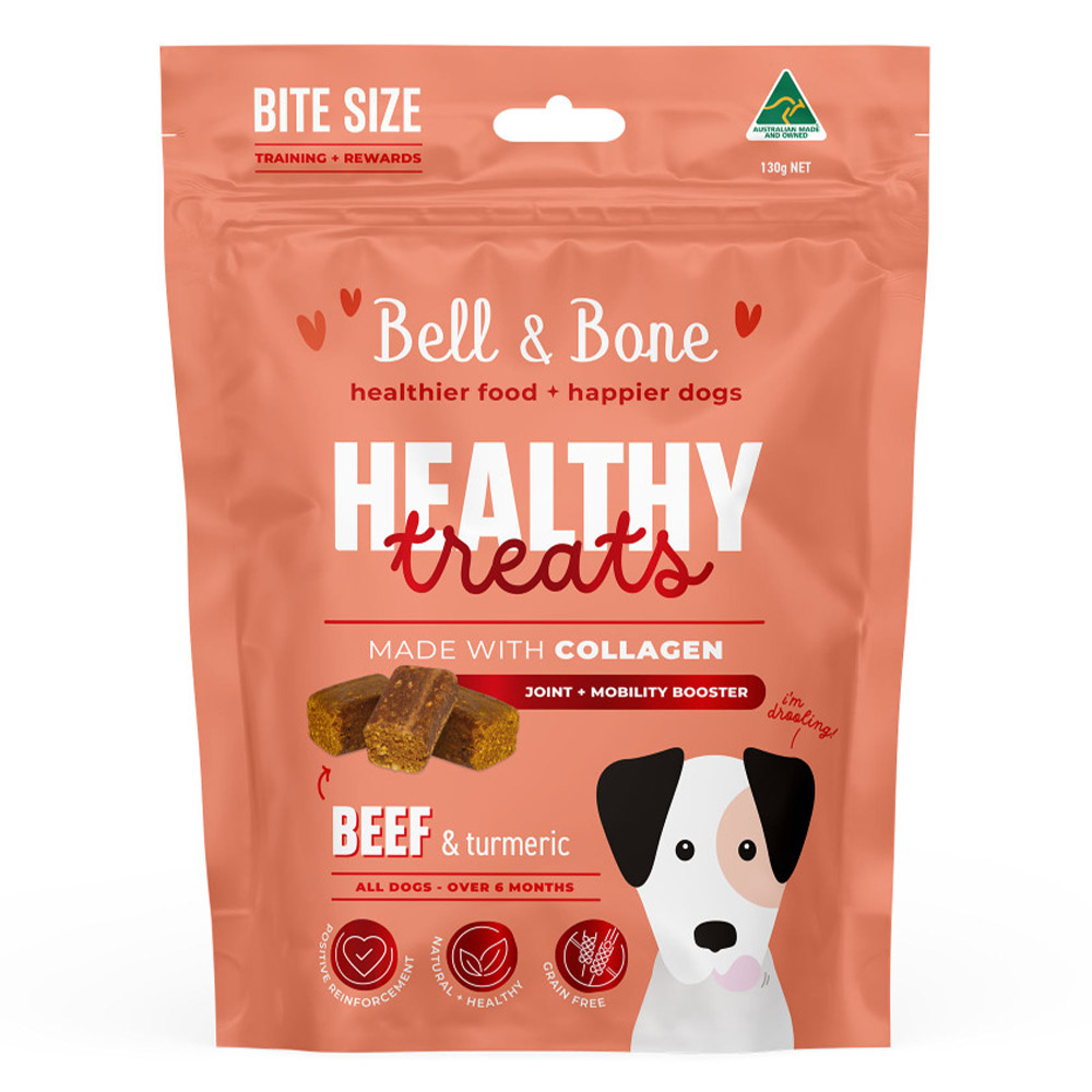 Bell and Bone Healthy Treats for Joint and Mobility Booster - Beef and Turmeric