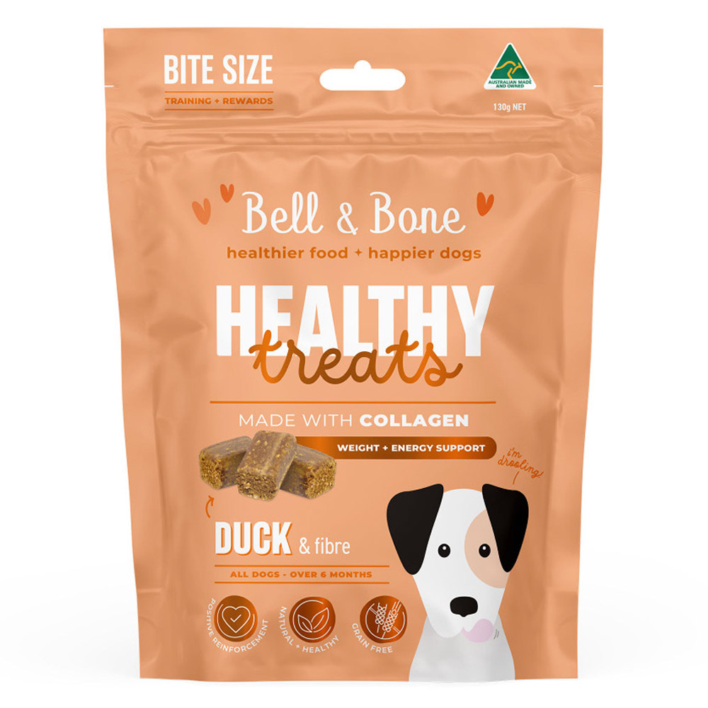 Bell and Bone Healthy Treats for Weight and Energy Support - Duck and Fibre