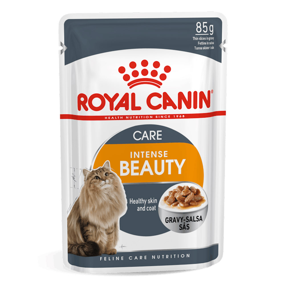 Royal Canin Intense Beauty in Gravy Adult Pouches Wet Cat Food 85 Gms