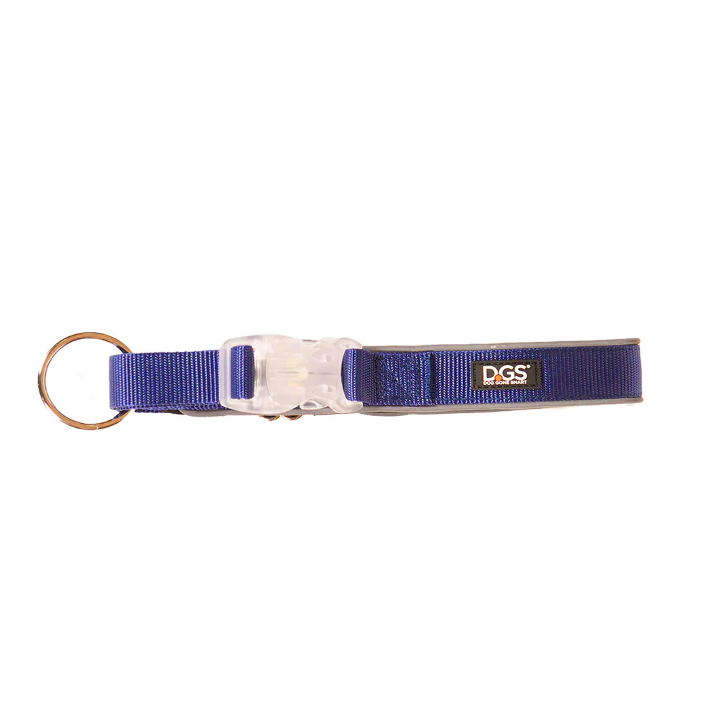 DGS Comet LED Safety Collar (Navy) Small - 1.5cm x 34 - 41cm