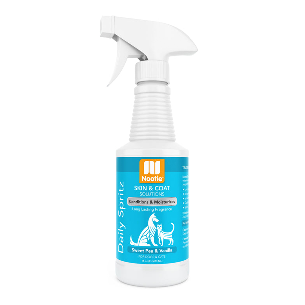 Nootie Skin & Coat Solutions Conditions & Moisturizes Daily Spritz for Dogs & Cats Sweet Pea & Vanilla
