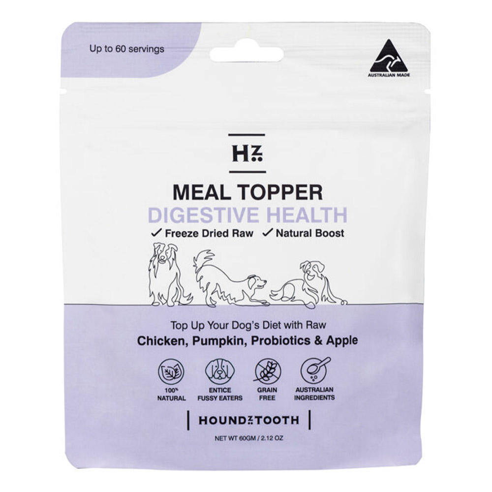 Houndztooth Digestive Health Natural Raw Boost Meal Topper for Dogs