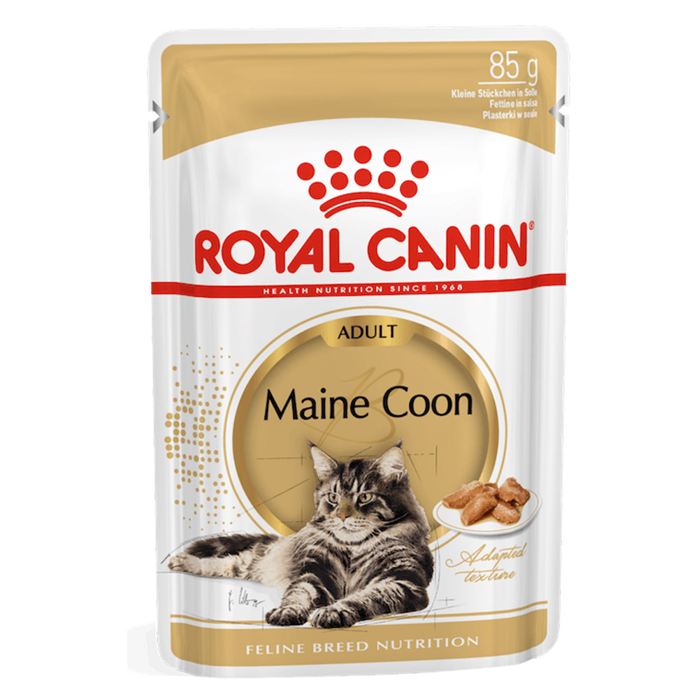 Royal Canin Maine Coon In Gravy Adult Over 15 Months Pouches Wet Cat Food 85 Gms