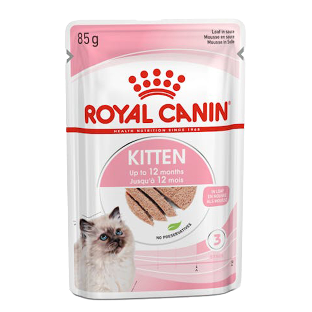 Royal Canin Kitten In Loaf Pate Pouches Wet Cat Food 85 Gms