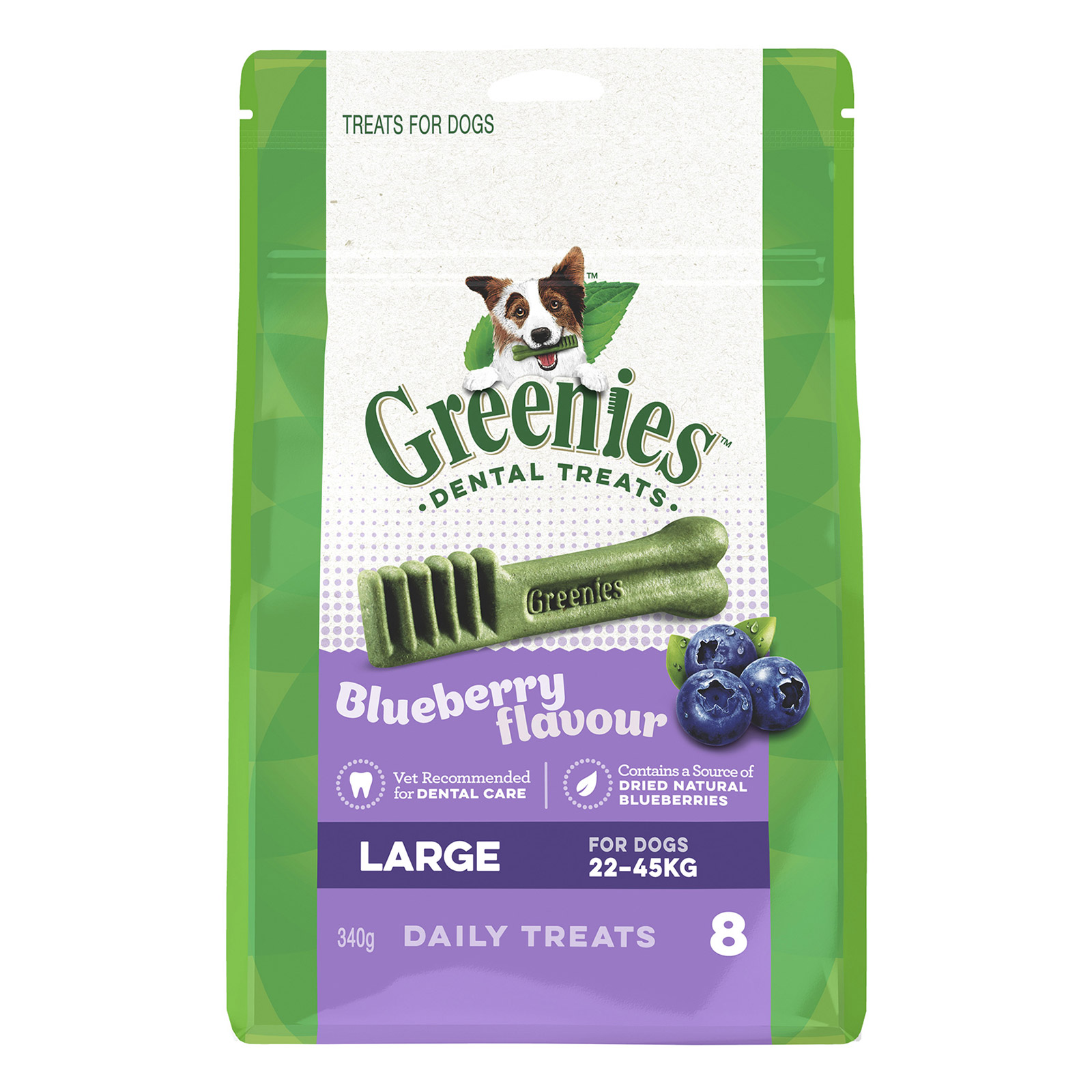 Greenies Blueberry Flavour Dental Dog Treats Large 22 - 54kg