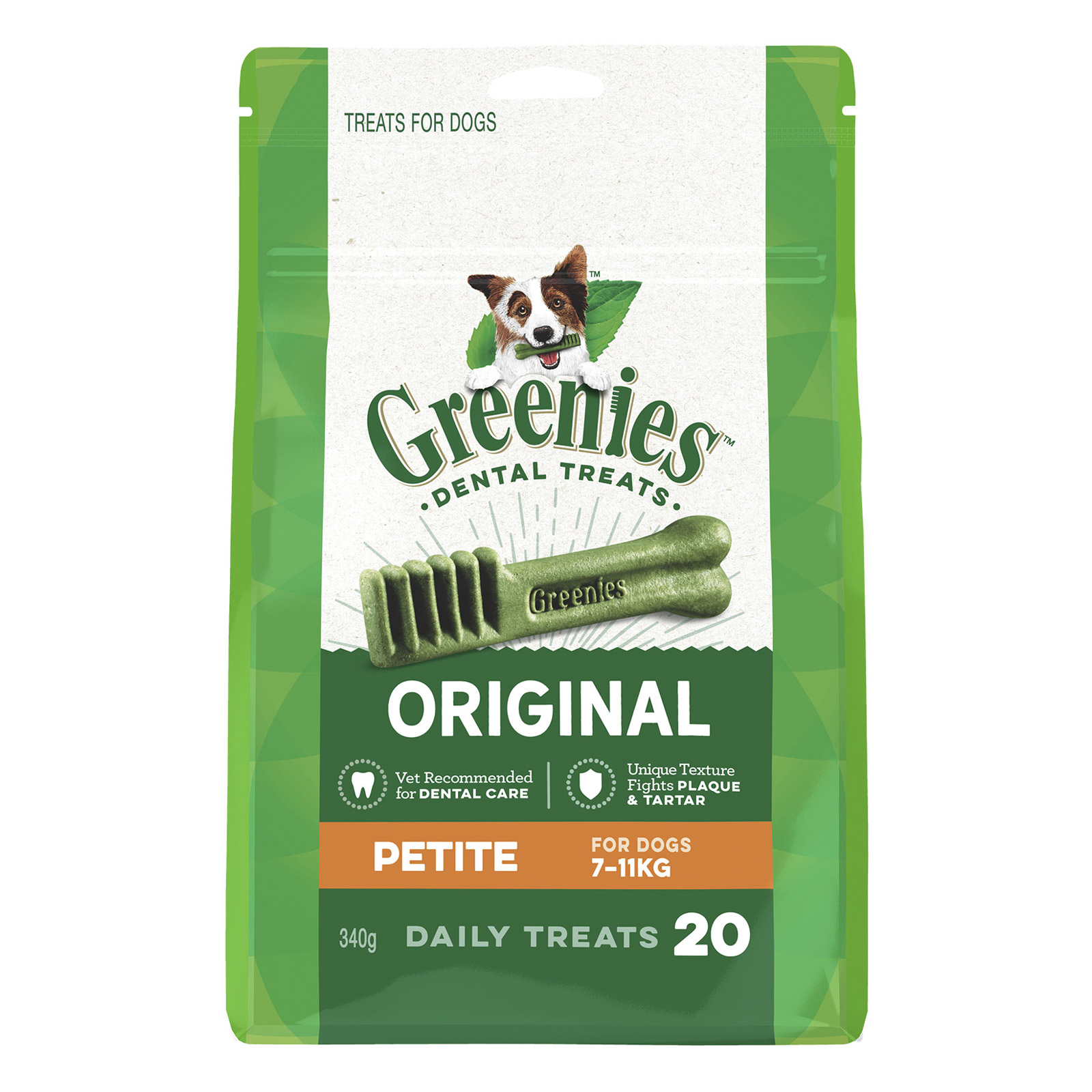 Greenies Original Dental Dog Treats Petite 7 - 11kg