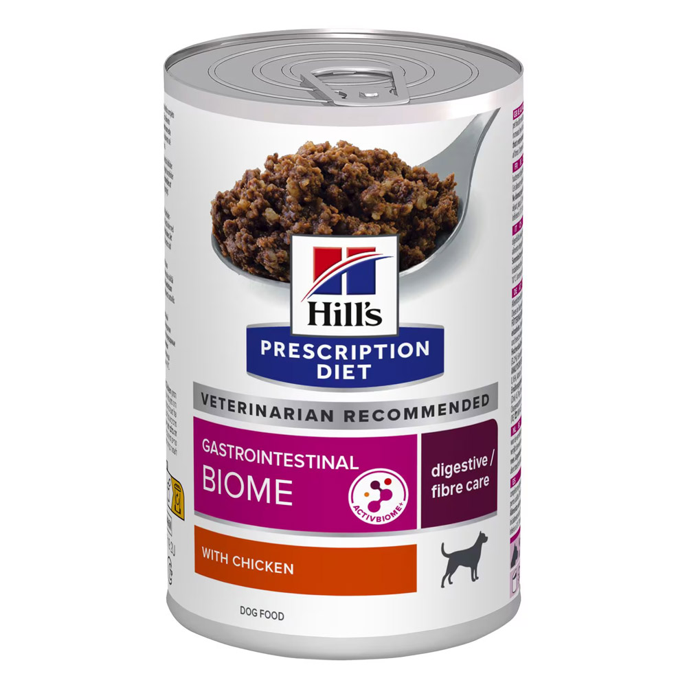 Hill's Prescription Diet Gastrointestinal Biome Digestive/Fibre Care with Chicken Wet Dog Food 370gm