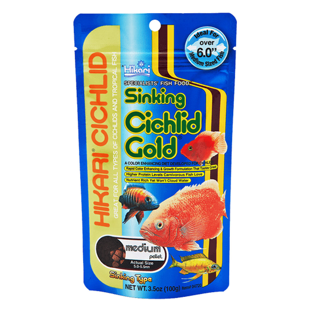 Hikari Cichlid Gold Sinking Fish Food Medium