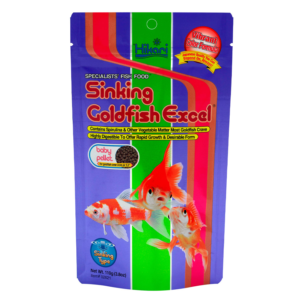 Hikari Sinking Goldfish Excel Vibrant Color Fish Food Baby