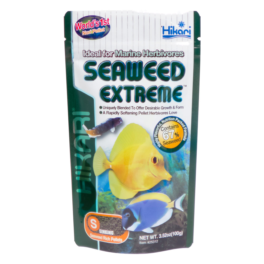 Hikari Seaweed Extreme Marine Herbivores Fish Food Small Pellets