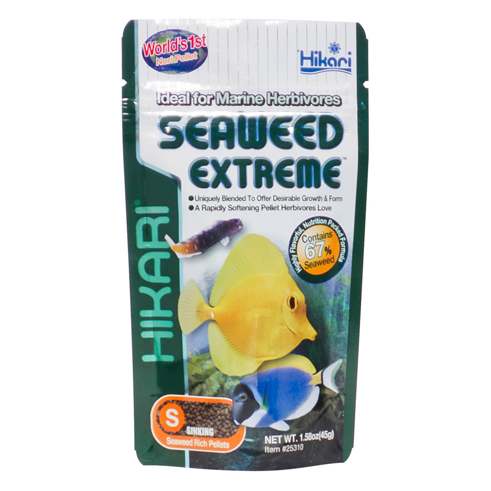 Hikari Seaweed Extreme Marine Herbivores Fish Food Small Pellets