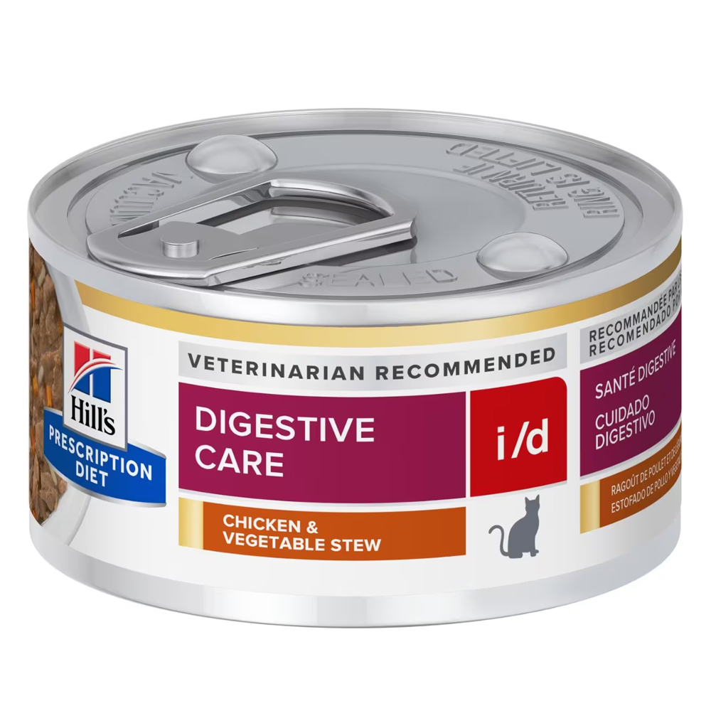 Hill's Prescription Diet i/d Digestive Care Chicken & Vegetable Stew Wet Cat Food 82gm