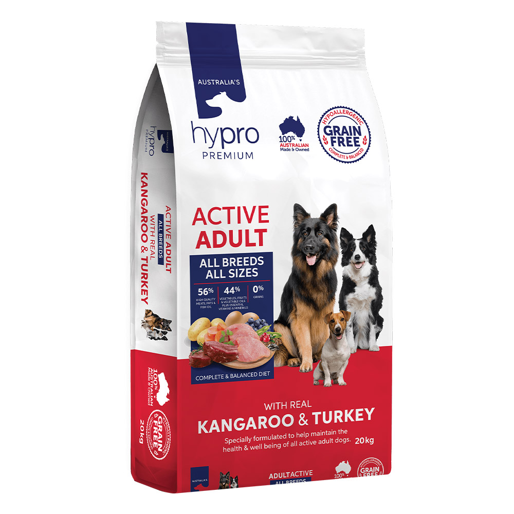 Hypro Premium Adult Dry Dog Food with Kangaroo and Turkey