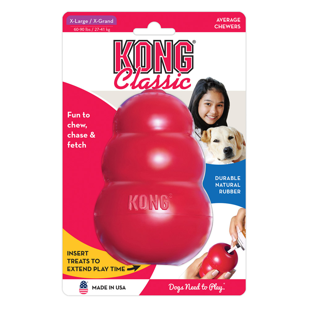 KONG Rubber Toy for Dogs Classic Red