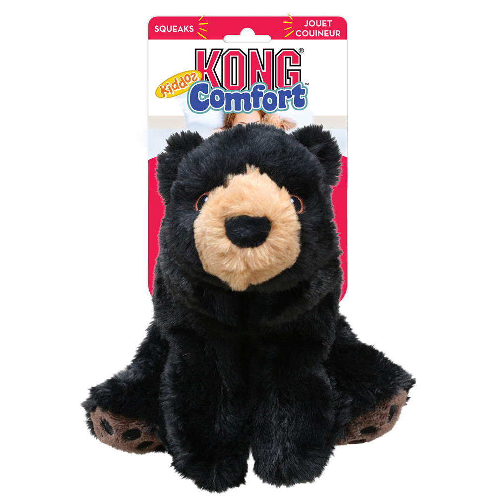 KONG Comfort Kiddos Plush Squeaker Toy for Dogs Bear
