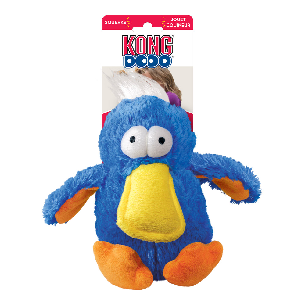 KONG Dodo Squeaker Toy for Dogs Bird