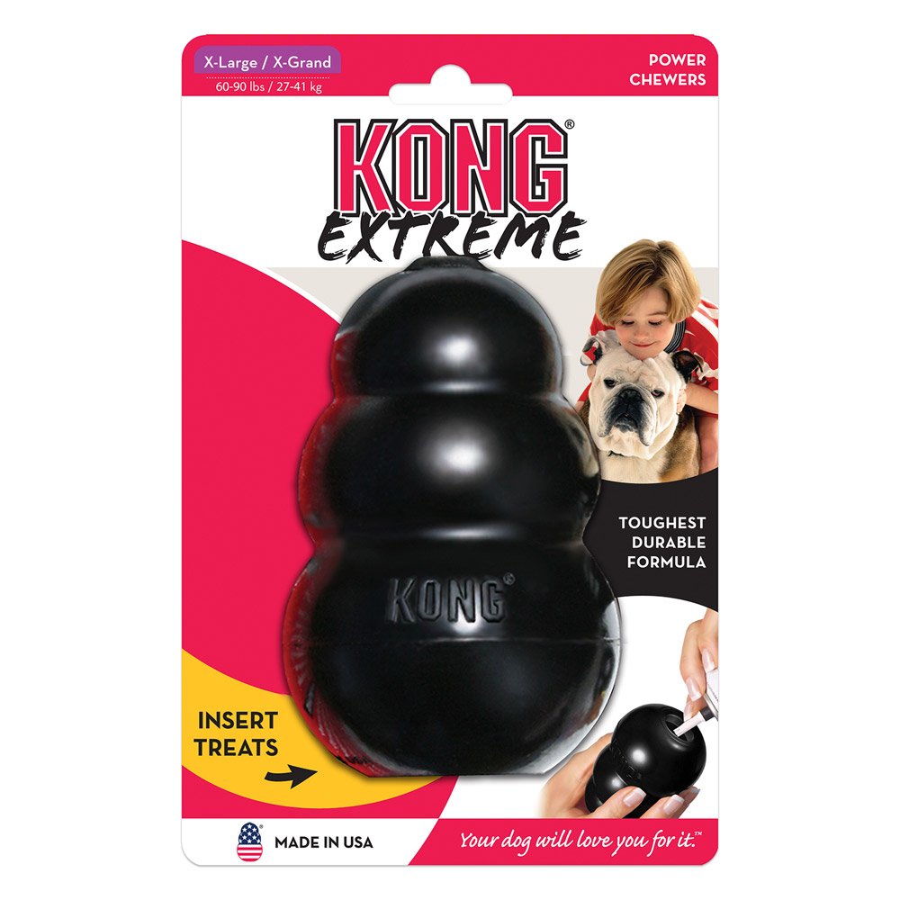 KONG Rubber Toy for Dogs Extreme Black