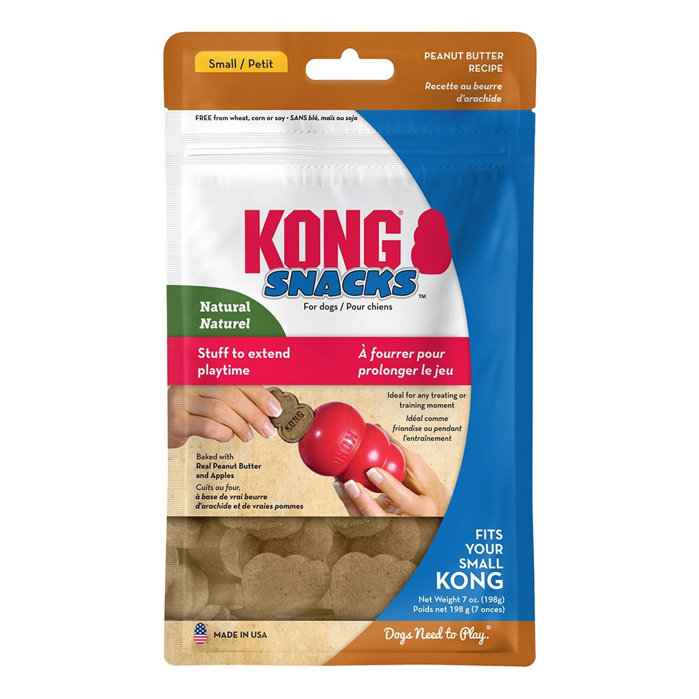 KONG Stuff'n Snacks Peanut Butter Recipe Treats for Dogs Small