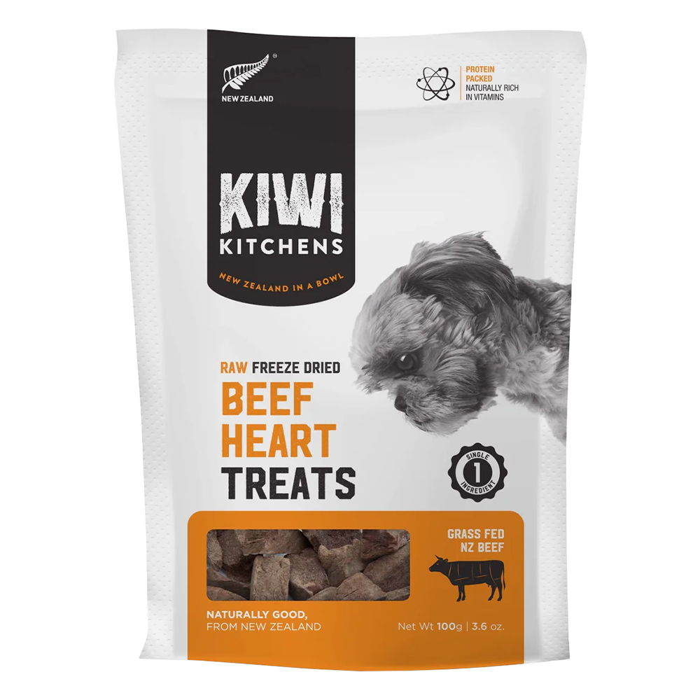 Kiwi Kitchens Beef Heart Freeze Dried Dog Treats