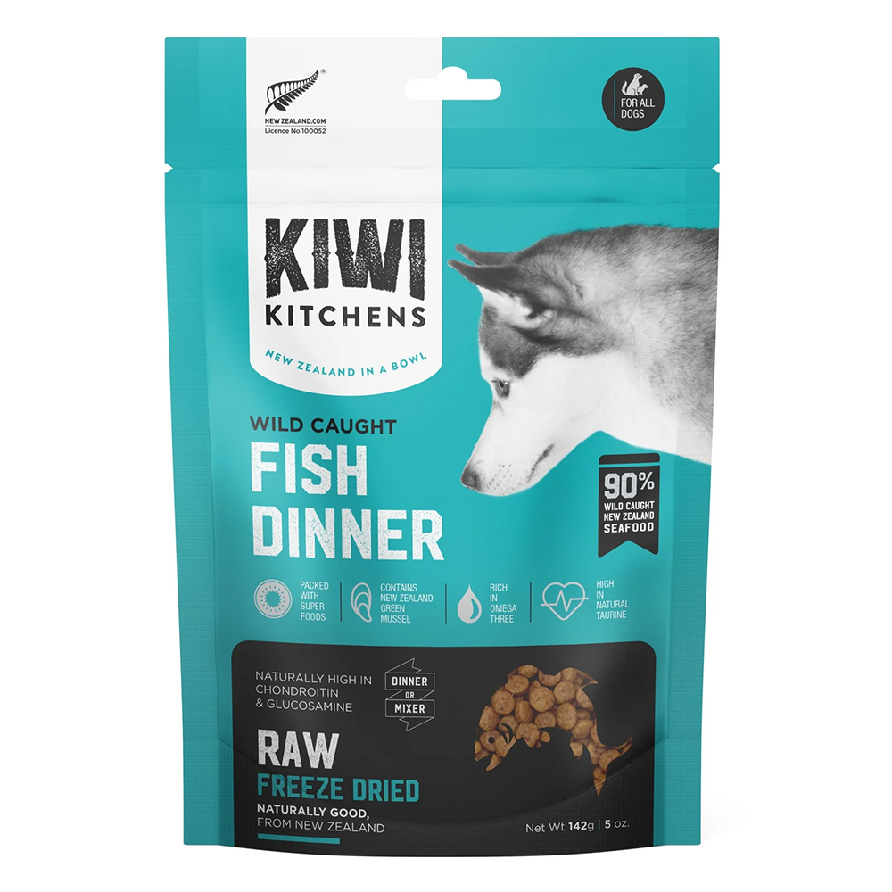 Kiwi Kitchens Freeze-Dried Dog Food Fish Dinner