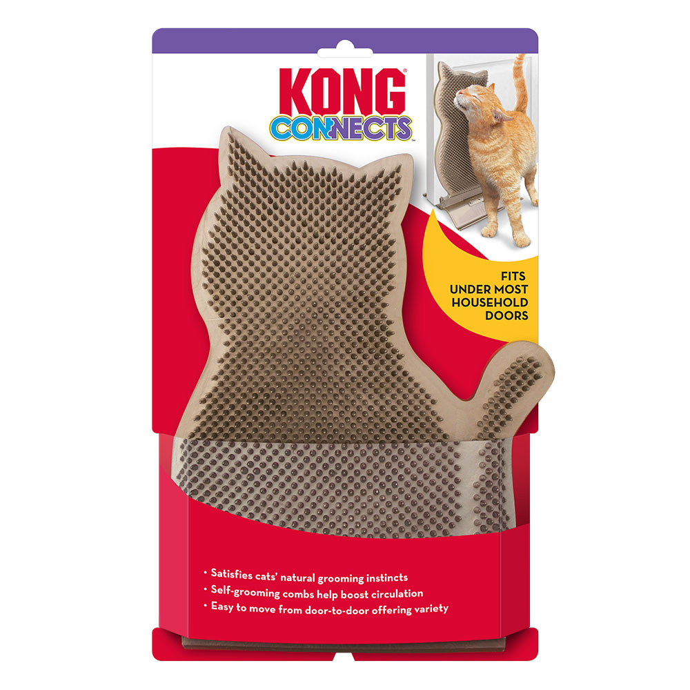 KONG Connects with Catnip Toy for Cats Kitty Comber