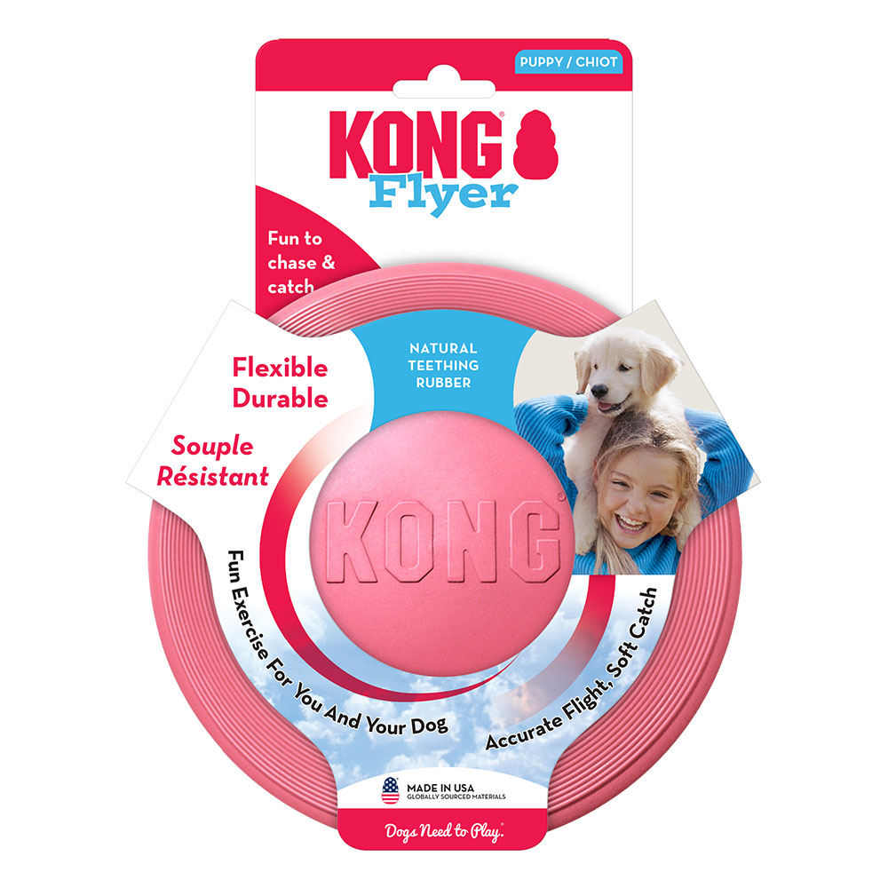 KONG Flyer Rubber Toy for Puppy Disc