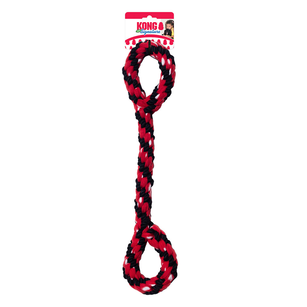 KONG Signature Rope Tug Toy for Dogs Double Tug