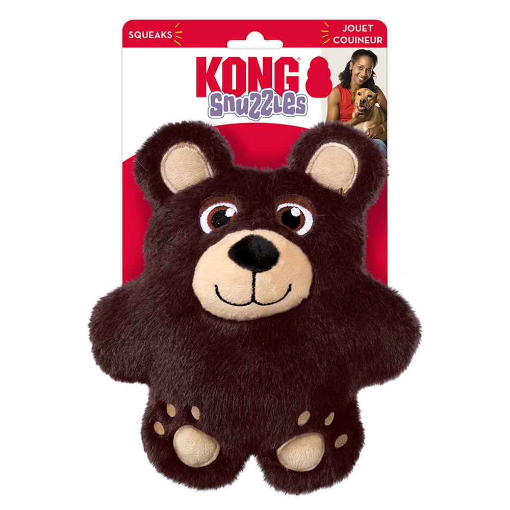 KONG Snuzzles Squeaker Toy for Dogs Bear
