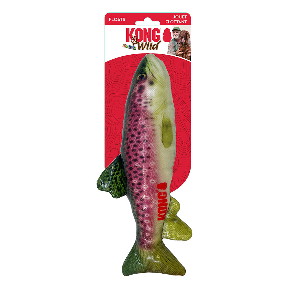 KONG Wild Shield Floating Toy for Dogs Trout