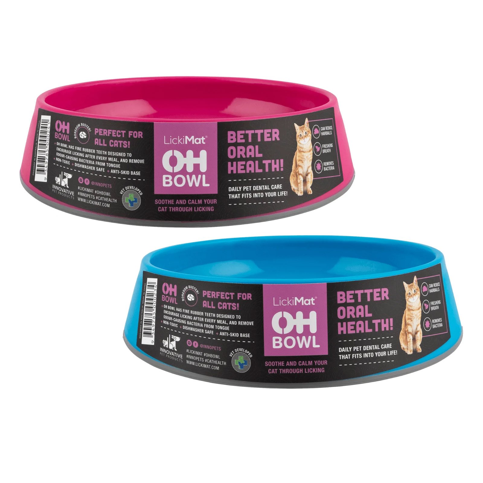 LickiMat – Cat OH Bowl - Assorted Colours