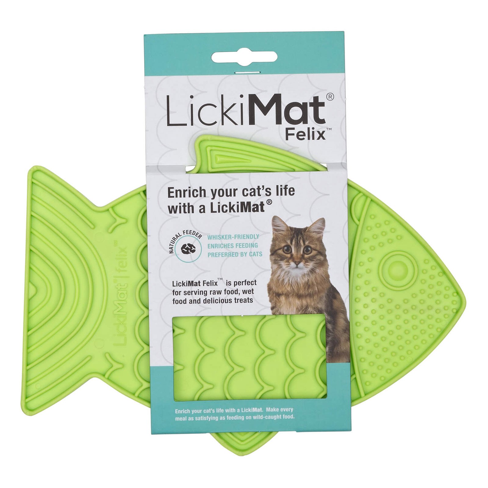 LickiMat Classic Felix Cat Green