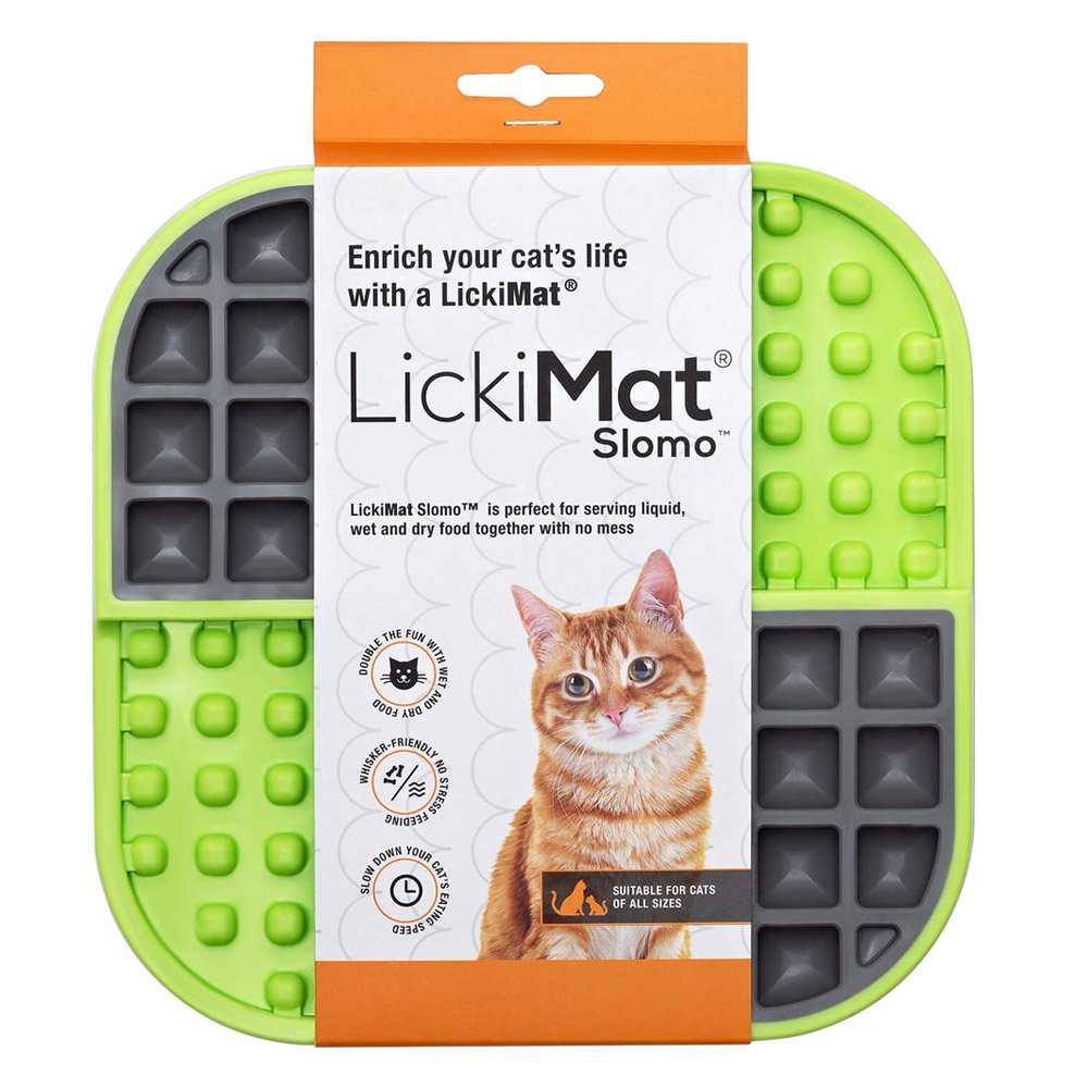 LickiMat Slomo Cat Green
