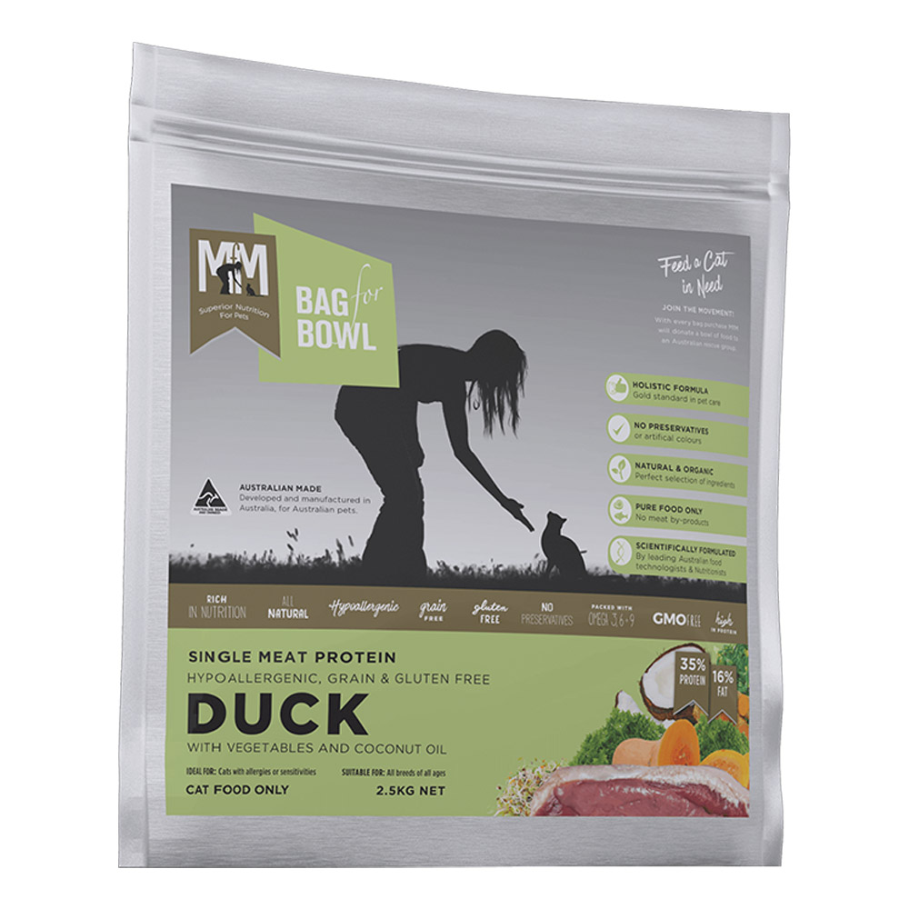 Meals for Meows (MFM) Single Protein Duck with Vegetables and Coconut Oil Dry Cat Food