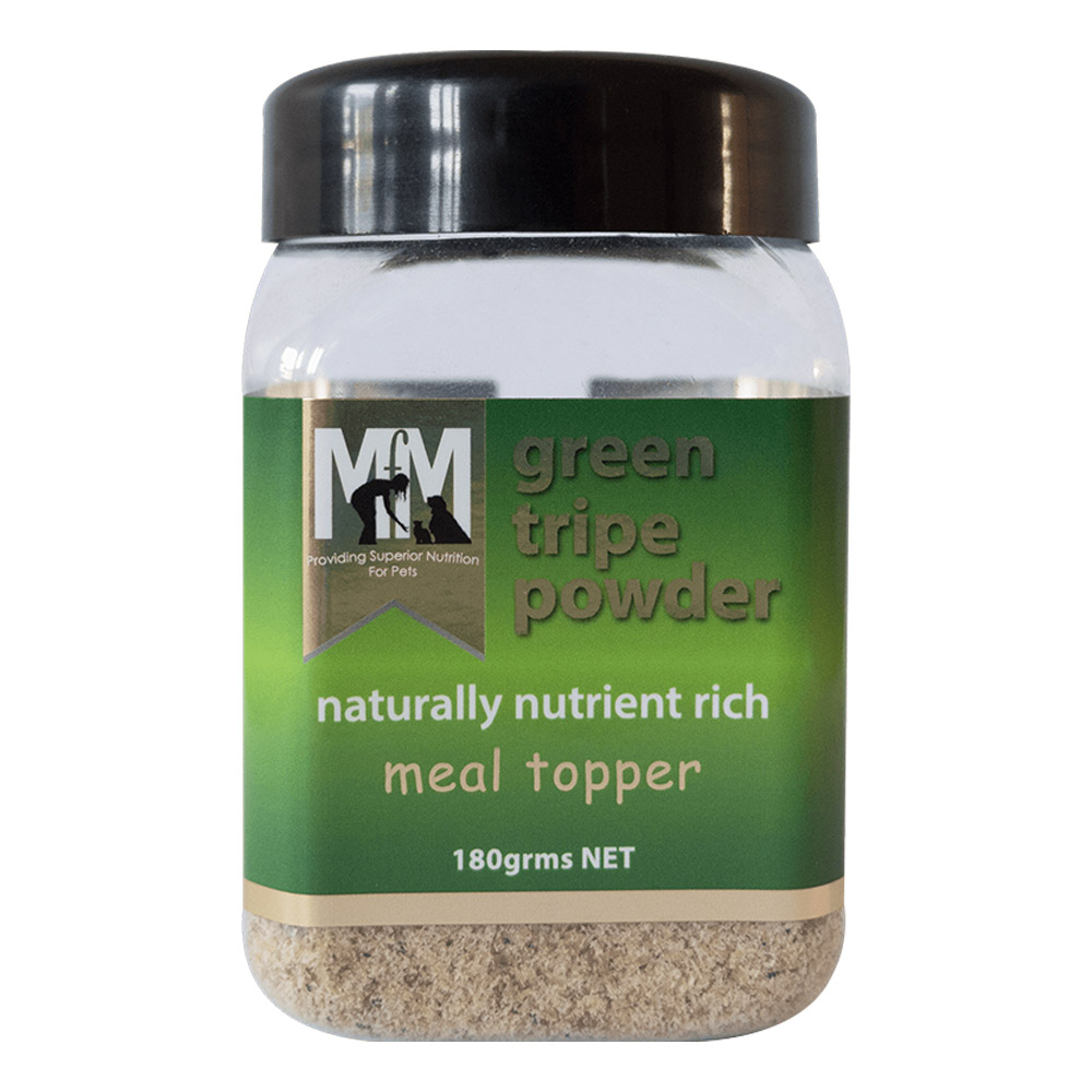 Meals for Mutts (MFM) Green Tripe Powder meal Topper for Dogs & Cats