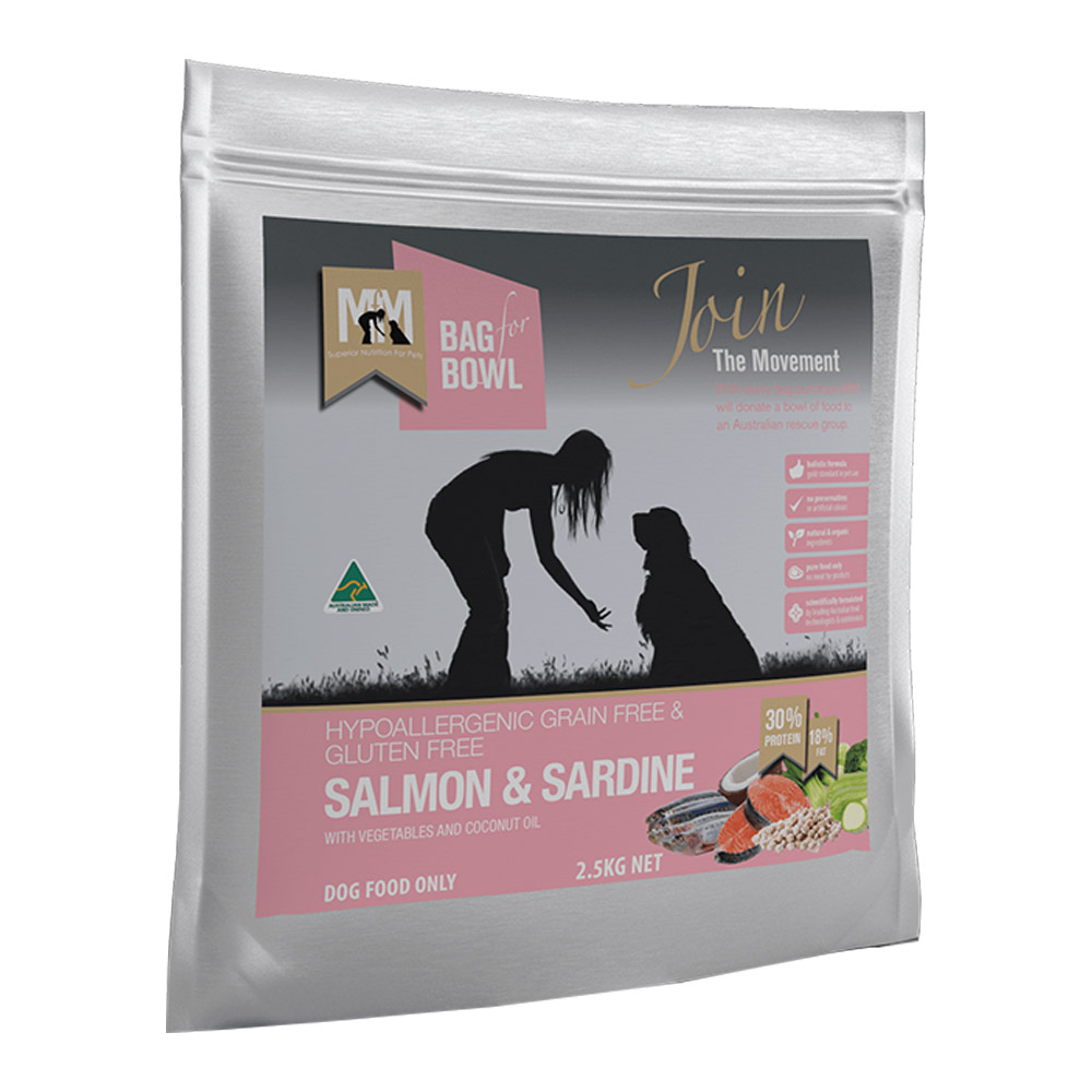 Meals for Mutts (MFM) Hypoallergenic Grain & Gluten Free Salmon & Sardine with Vegetables and Coconut Oil Dry Dog Food