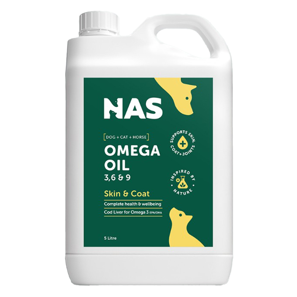 Natural Animal Solutions Omega 3,6 & 9 Oil for Dogs, Cats and Horses