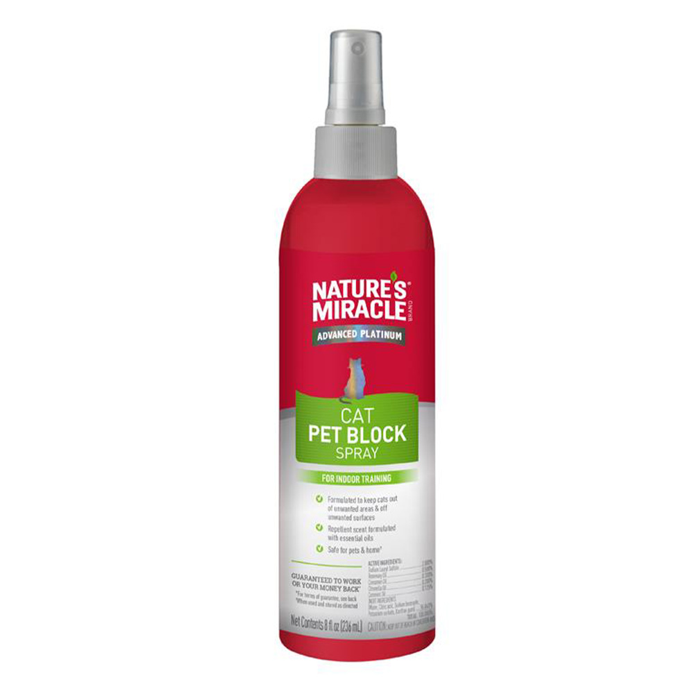 Nature's Miracle Pet Block Repellent Spray for Cats