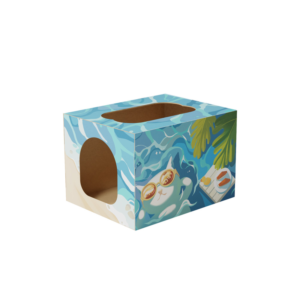 Pawzcity Cat Scratcher House Beach Vocation