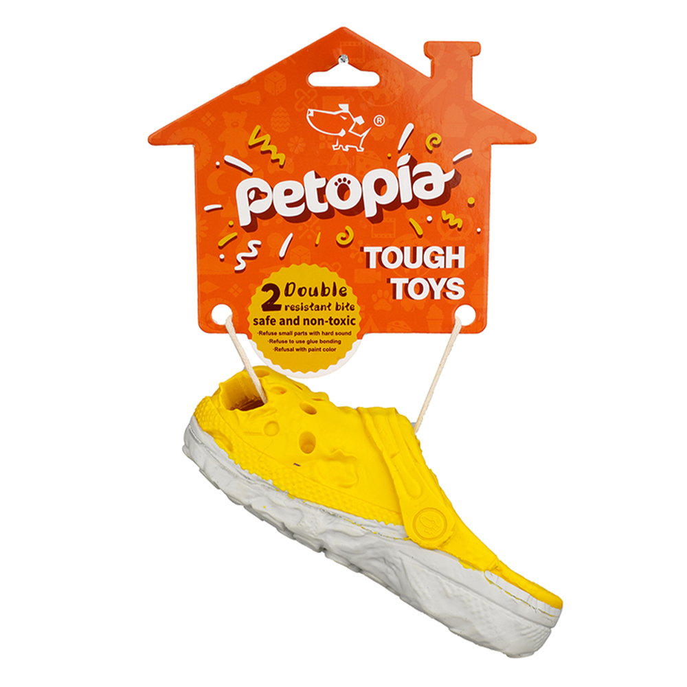 Petopia Ultra Tough Dog Toy Cozy Slipper Small