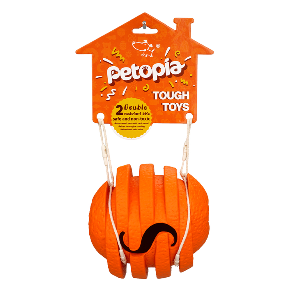 Petopia Ultra Tough Dog Toy Zesty Orange Small