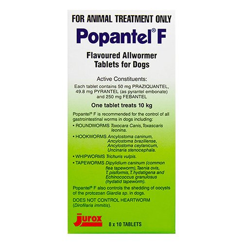 Popantel F Allwormer for Dogs (10 kg)