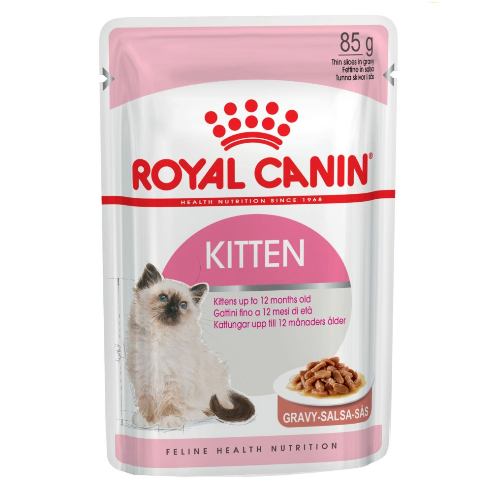 Royal Canin Kitten Chunks In Gravy Pouches Wet Cat Food 85 Gms