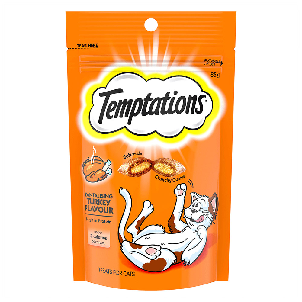 Temptations Tantalising Turkey Cat Treats 85gm